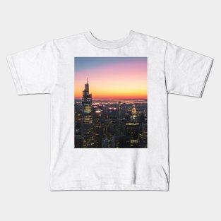 NYC Sunrise Empire State Kids T-Shirt